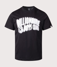 Oversized Distorted Arch Logo T-Shirt: Black 