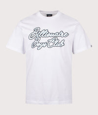 Diamond Script Logo T-Shirt: White 