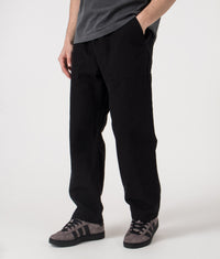 Regular Fit Canvas Chef Pants: Black 