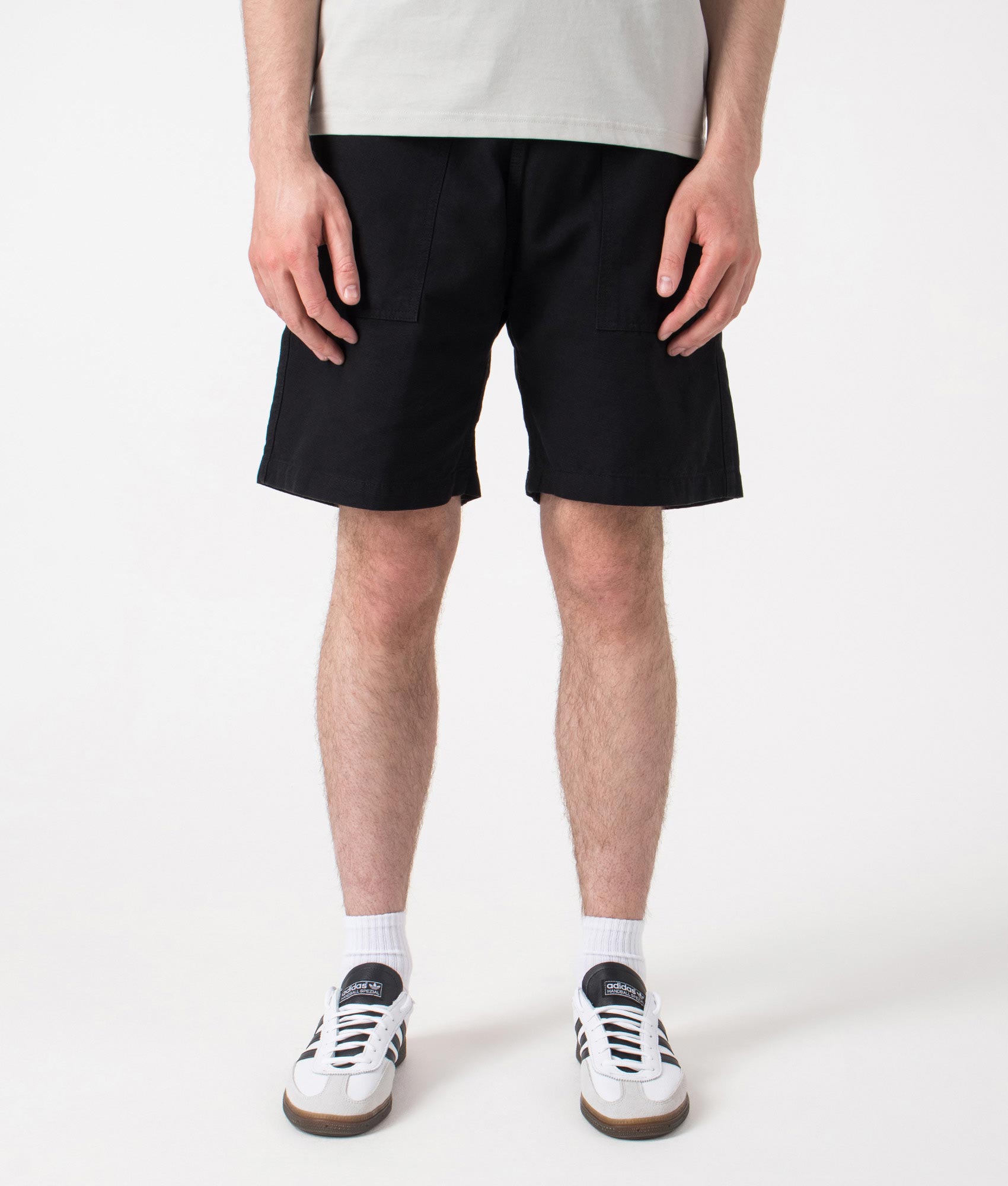 Canvas Chef Shorts. Shot by EQVVS. Front shot.