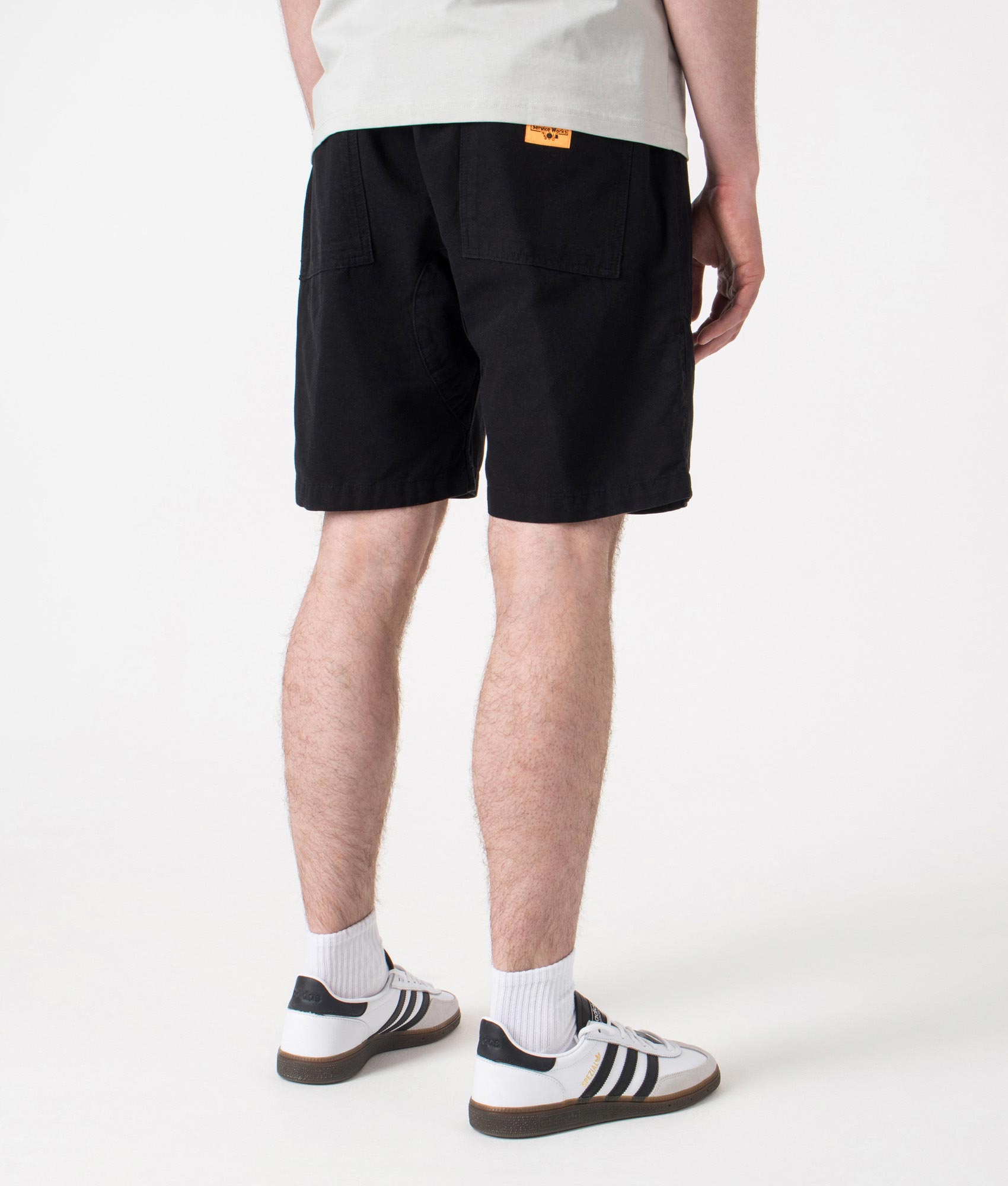 Canvas Chef Shorts. Shot by EQVVS. Back shot.
