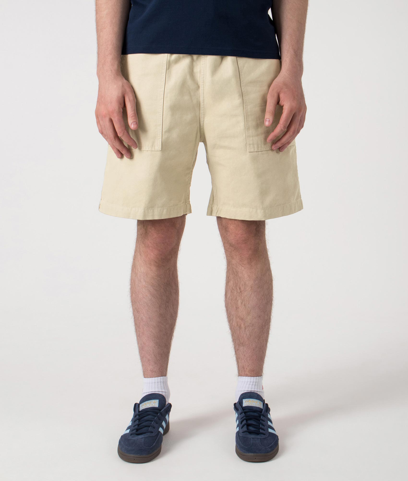 Canvas Chef Shorts. Shot by EQVVS. Front shot.