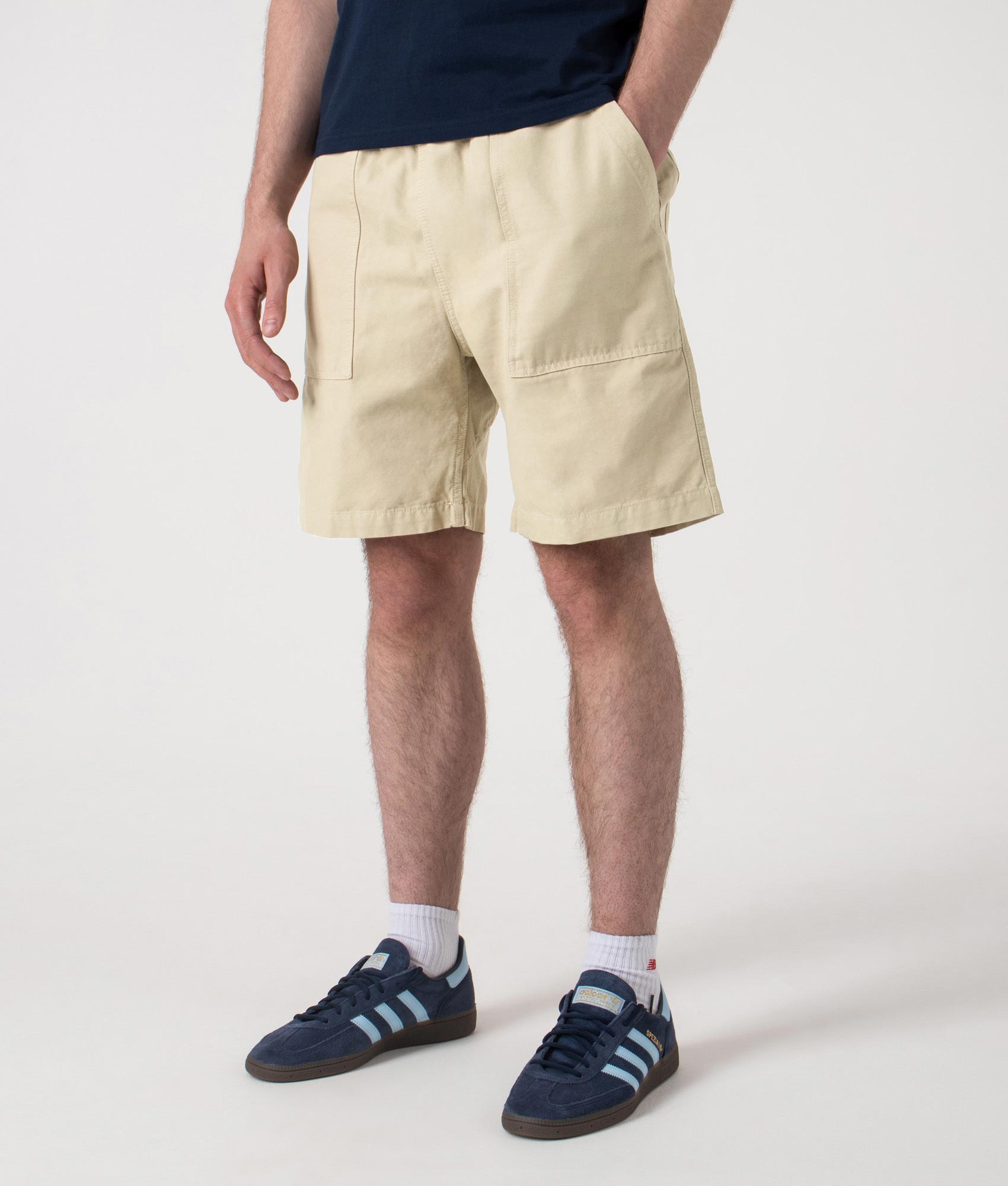 Canvas Chef Shorts. Shot by EQVVS. Front shot.