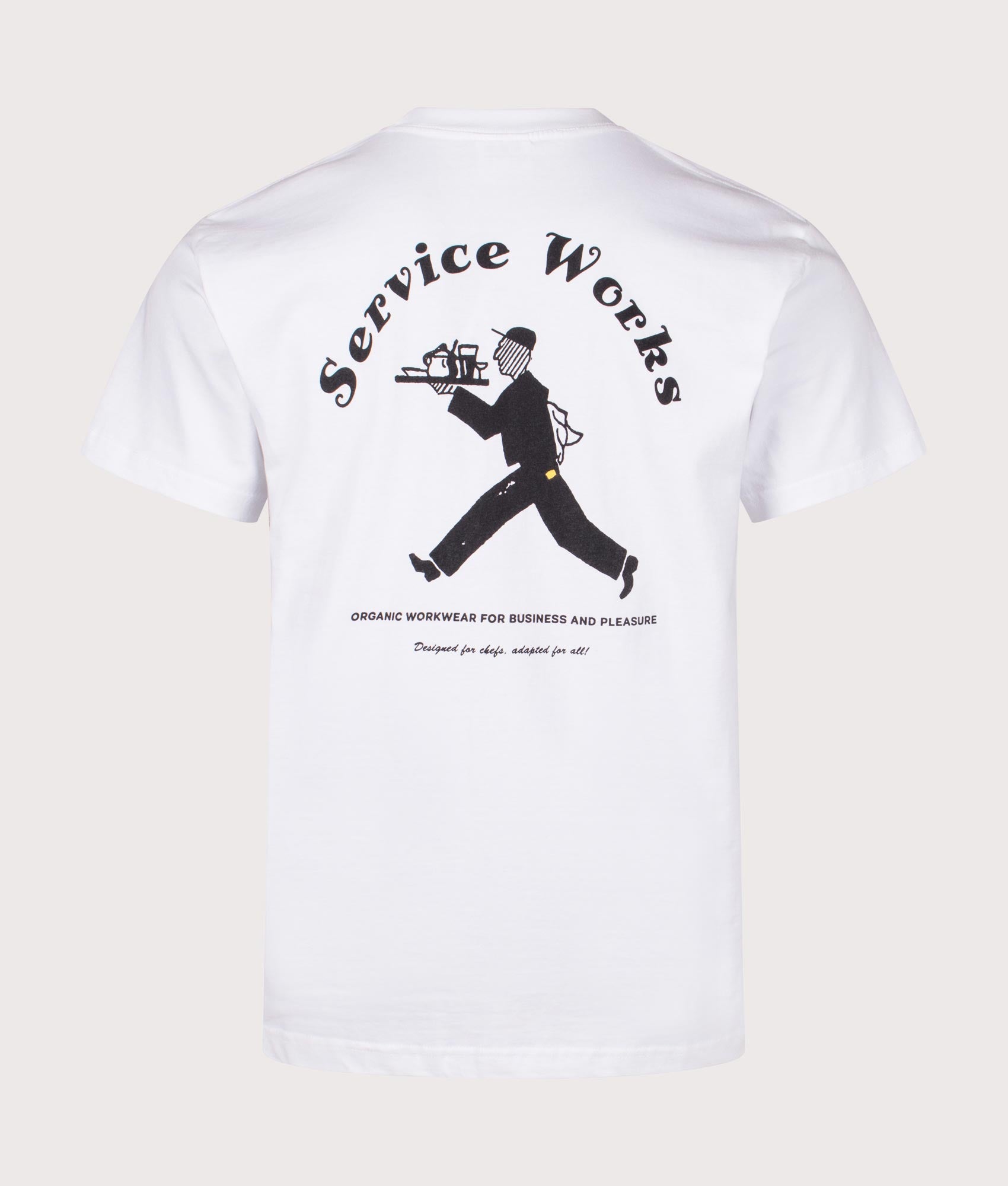 Waiter T-Shirt. Shot by EQVVS. Back shot