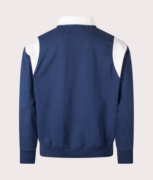 Bistro Polo Shirt by Service Works in Navy. Shot by EQVVS. Back shot.