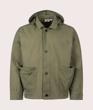 Gardener Jacket by Service Works in Forest. Shot by EQVVS. Front shot.