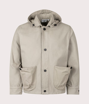 Gardener Jacket by Service Works in Pebble. Shot by EQVVS. Front shot.