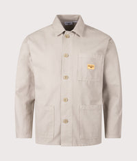 Canvas Chore Shirt: Stone 