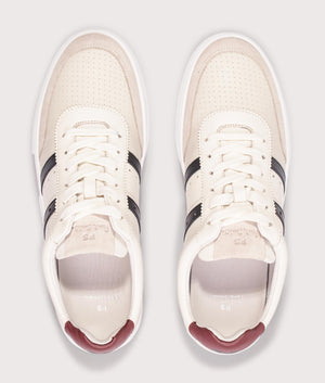 PS Paul Smith Leather Birch Trainers in Off White at EQVVS Menswear. Above shot.