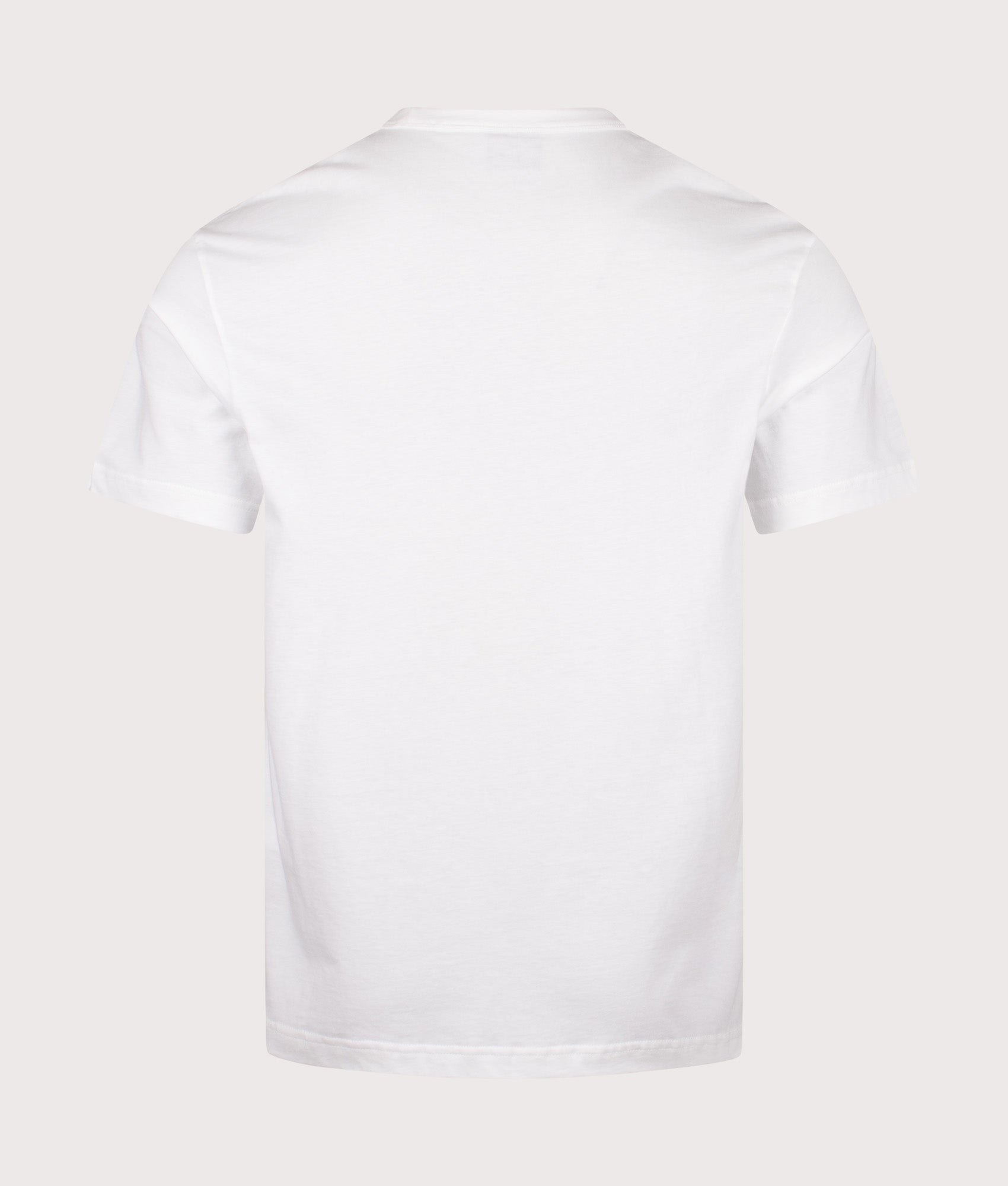 Relaxed Fit Dice T-Shirt in White | 100% Organic Cotton | PS Paul Smith | EQVVS | Back shot 