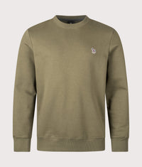 Zebra Logo Sweatshirt: 36E Green 