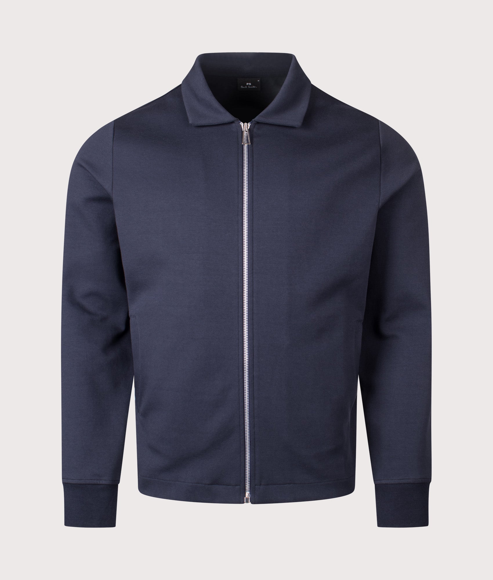 Double-Face Zip Through Sweatshirt in Blue | PS Paul Smith | EQVVS | Front shot 