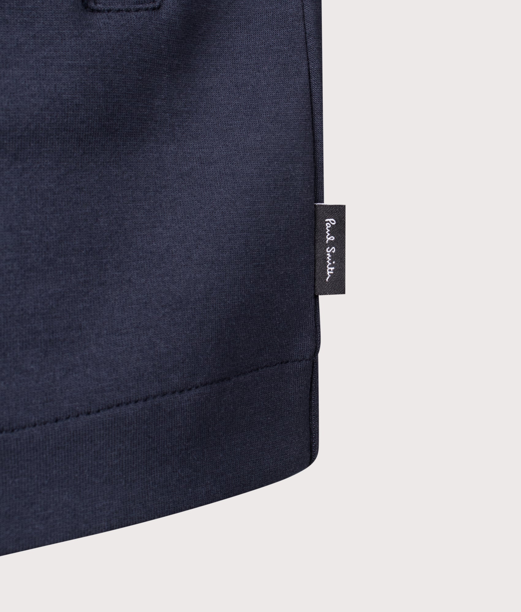 Double-Face Zip Through Sweatshirt in Blue | PS Paul Smith | EQVVS | Front detail shot 