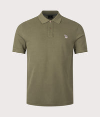 Zebra Piqué Polo Shirt: 36F Green 