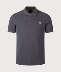 Zebra Piqué Polo Shirt: 76 Grey 