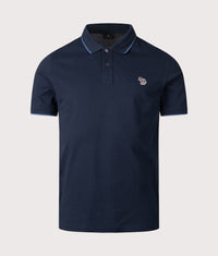Zebra Badge Polo Shirt: 49 Blue 