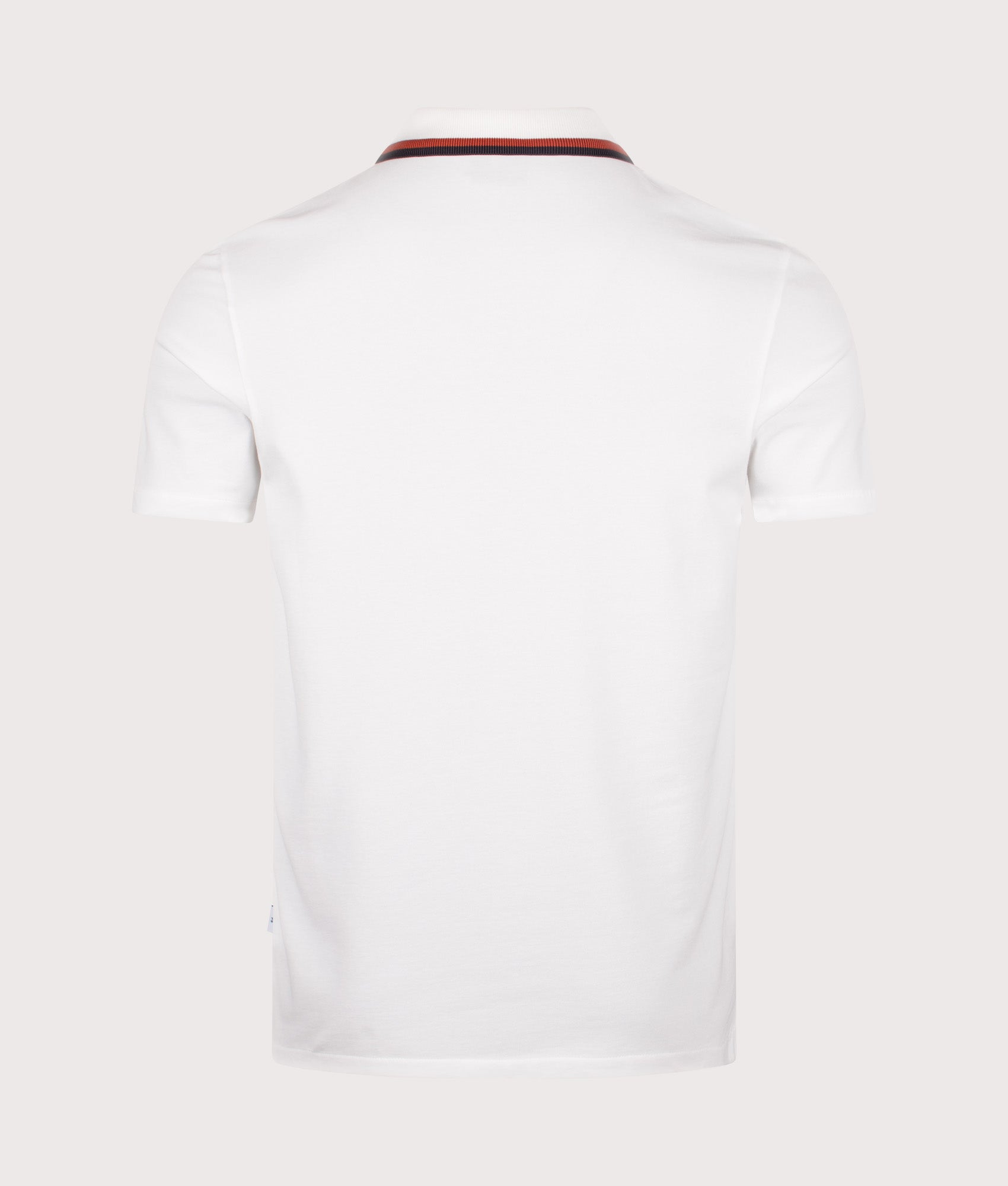 PS Paul Smith Quarter Zip Polo Shirt in White | 100% Organic Cotton | PS Paul Smith | EQVVS | Back shot 