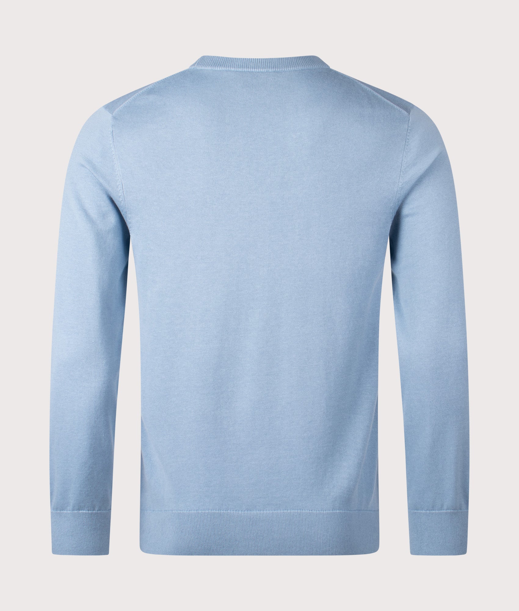 Zebra Badge Knit Jumper in Blue | 100% Cotton | PS Paul Smith | EQVVS | Back shot 