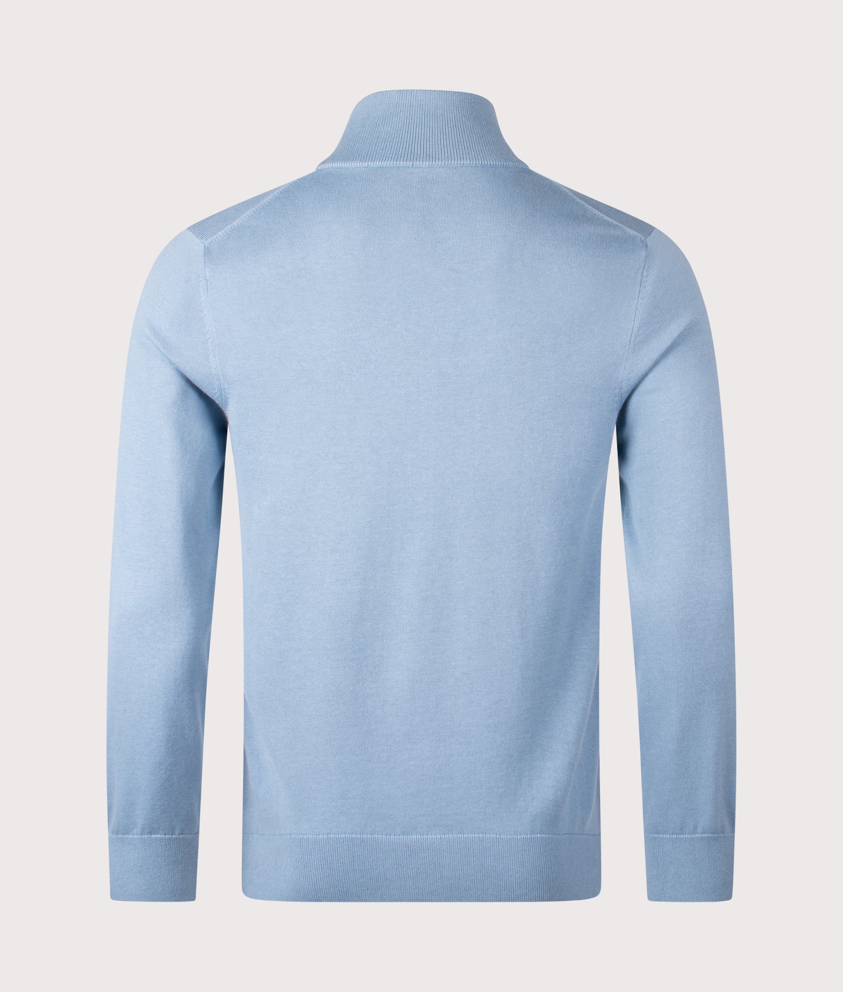 Regular Fit Quarter Zip Zebra Badge Jumper