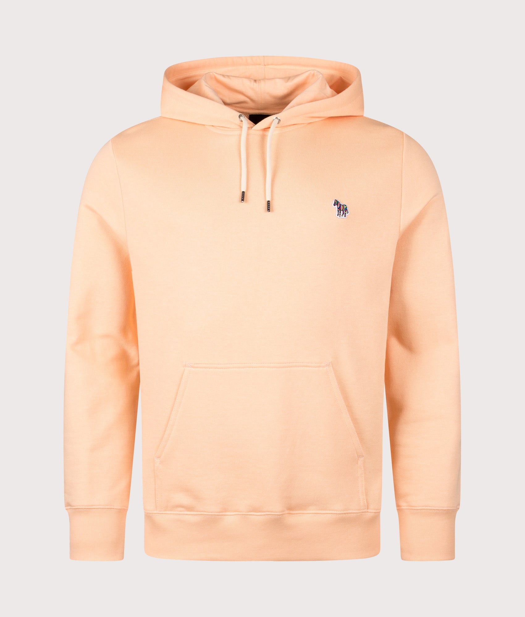 PS Paul Smith Zebra Hoodie in Orange at EQVVS Menswear. Front shot.