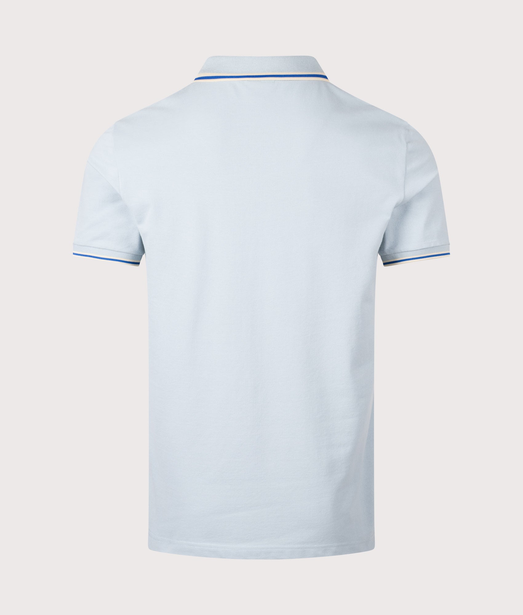 PS Paul Smith Polo Shirt in Blue at EQVVS Menswear. Back shot.
