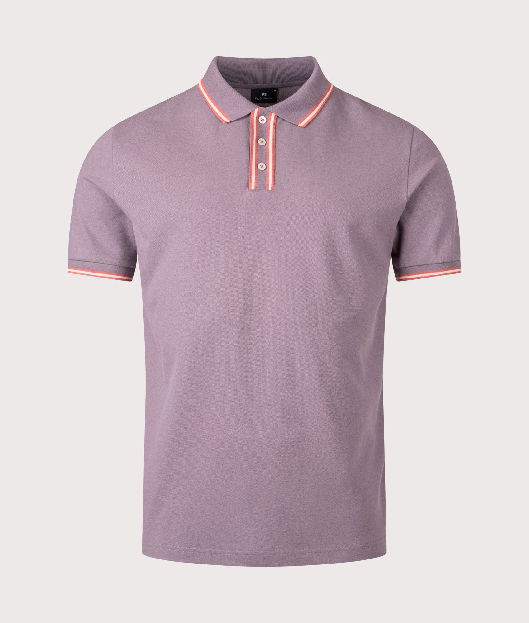 PS Paul Smith Polo Shirt in Purple at EQVVS Menswear. Front shot.