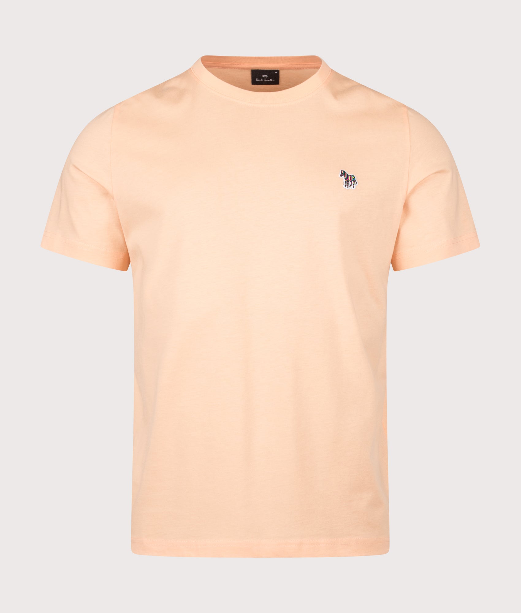PS Paul Smith Zebra T-Shirt in Orange at EQVVS Menswear. Front shot.