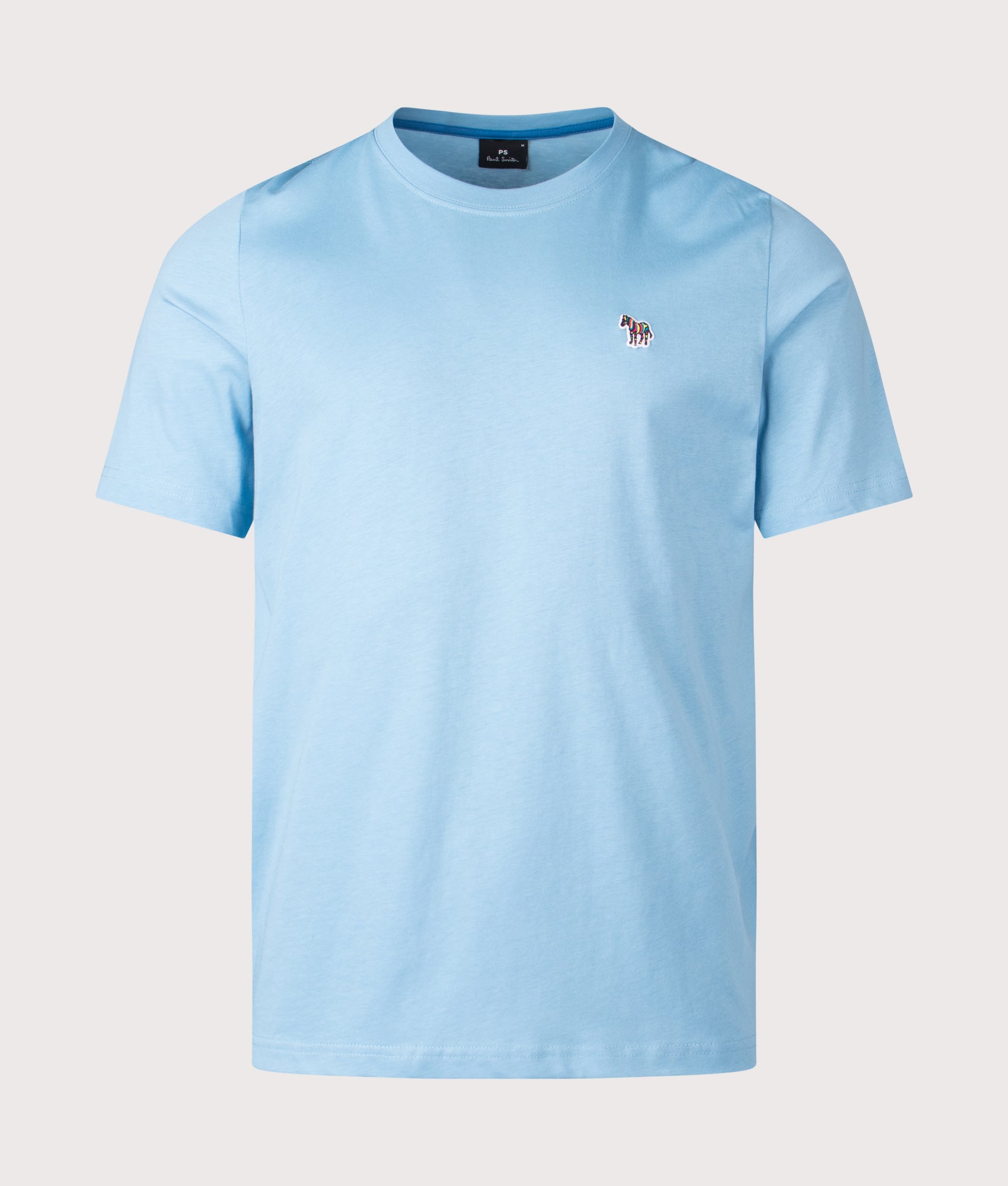 PS Paul Smith Zebra T-Shirt in Blue at EQVVS Menswear. Front shot.