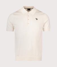 Regular Fit Zebra Badge Polo Shirt: 04 Cream 