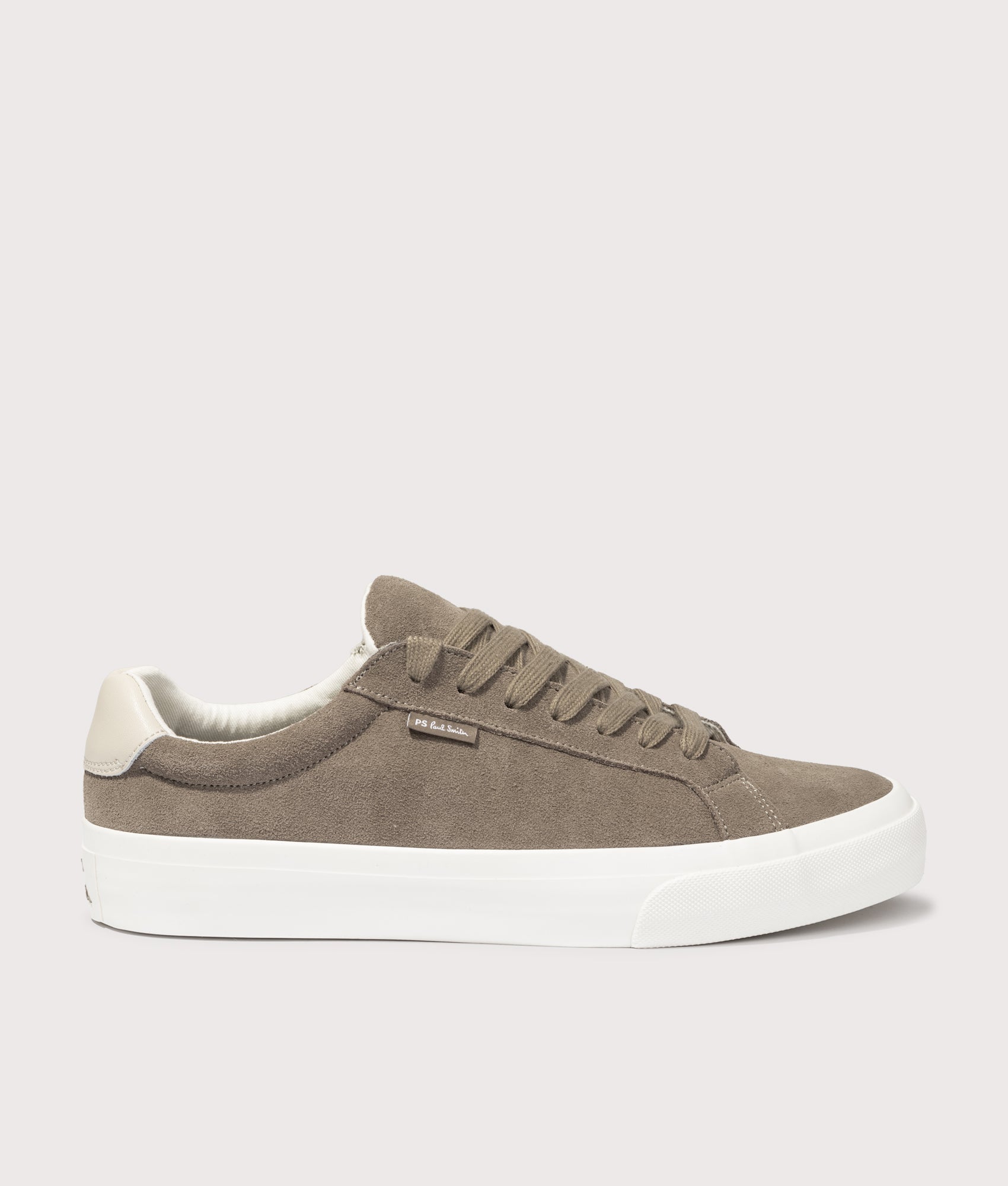 PS Paul Smith Amos Trainers in Sand at EQVVS Menswear. Side shot.