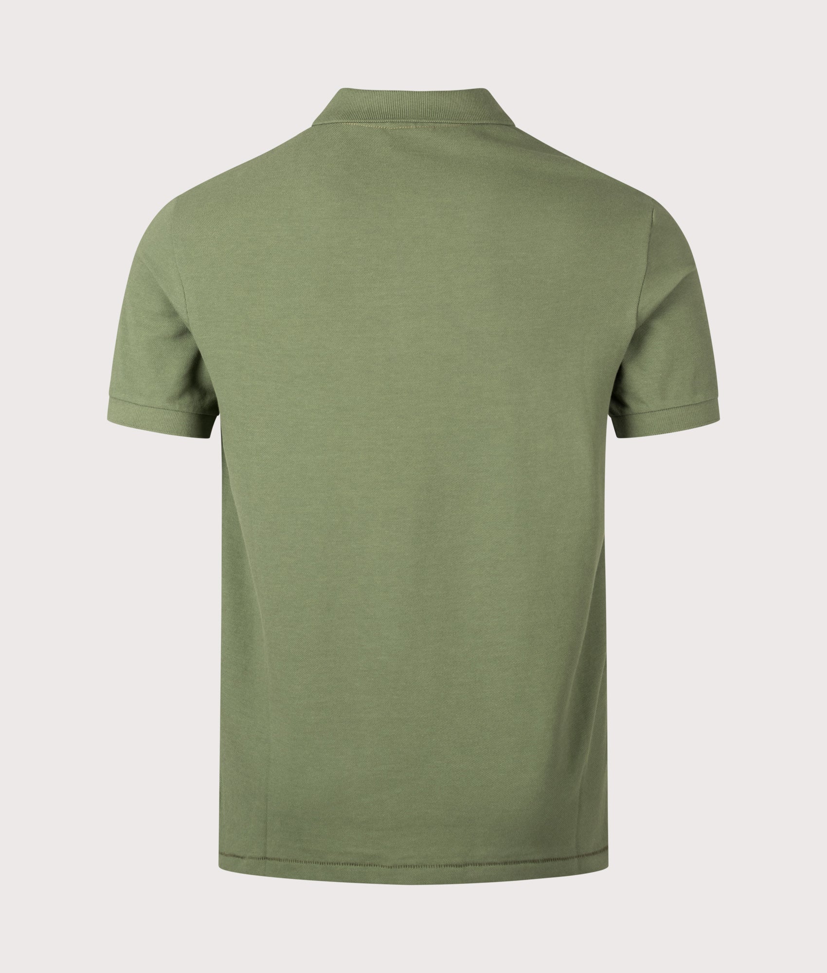 PS Paul Smith Zebra Polo Shirt in Green at EQVVS Menswear. Back shot.