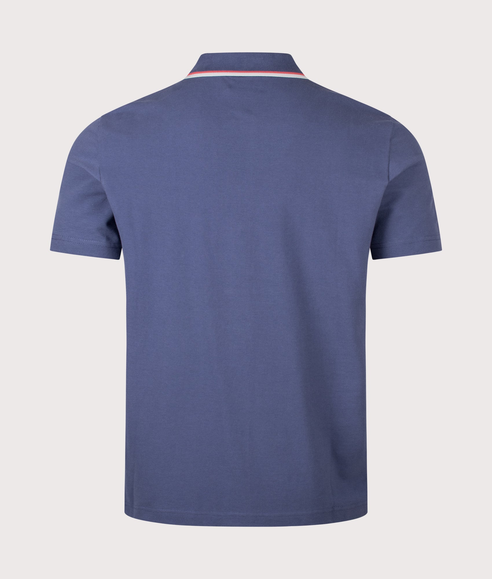 Regular Fit Button Front Short Sleeve Shirt in Indigo by PS Paul Smith. Shot by EQVVS. Back Shot.