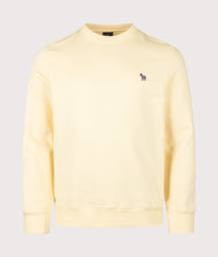 Regular Fit Organic Cotton Zebra Logo Sweatshirt: 10A Yellow 