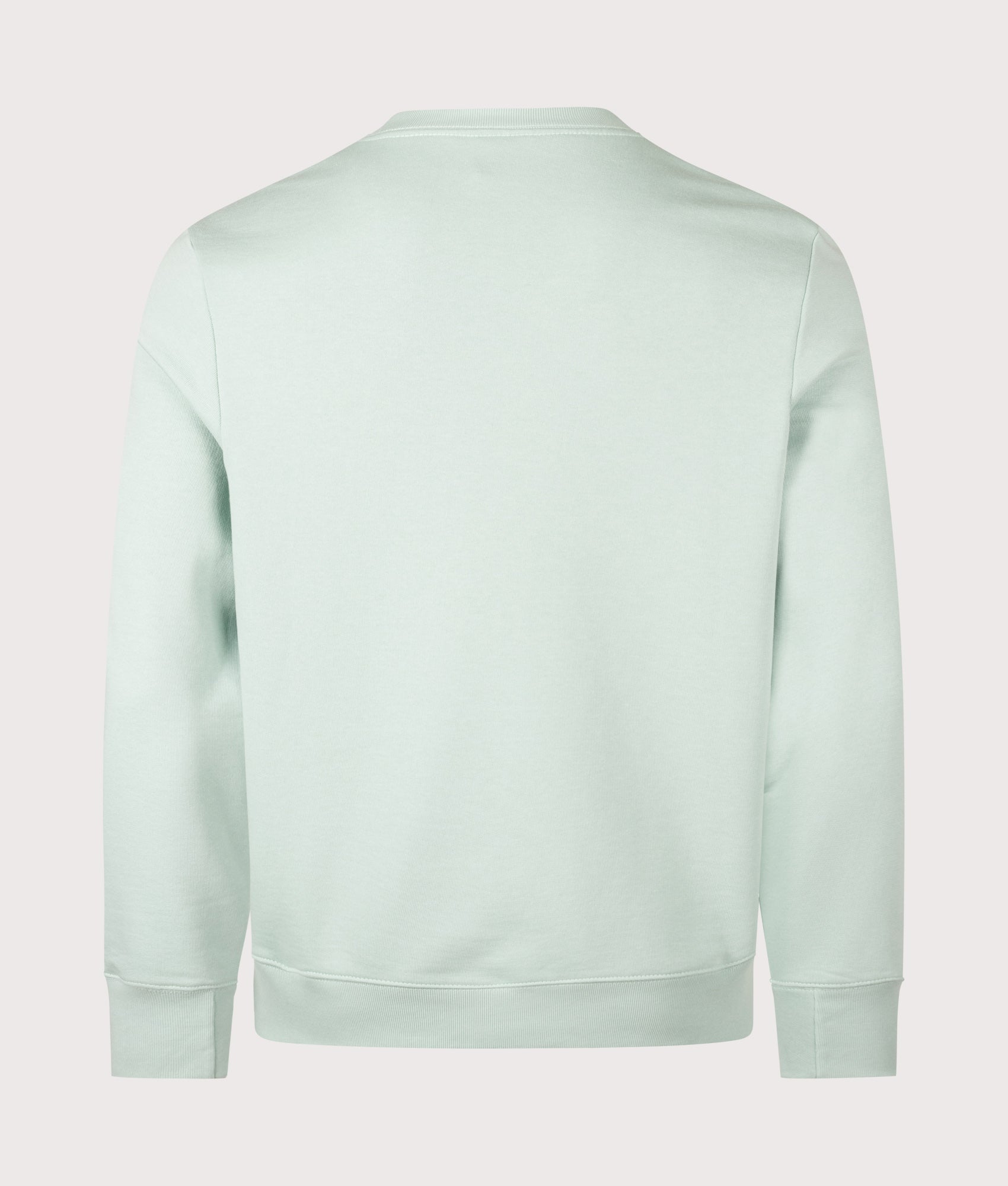 PS Paul Smith Organic Cotton Zebra Logo Sweatshirt in Mint at EQVVS Menswear. Back shot.