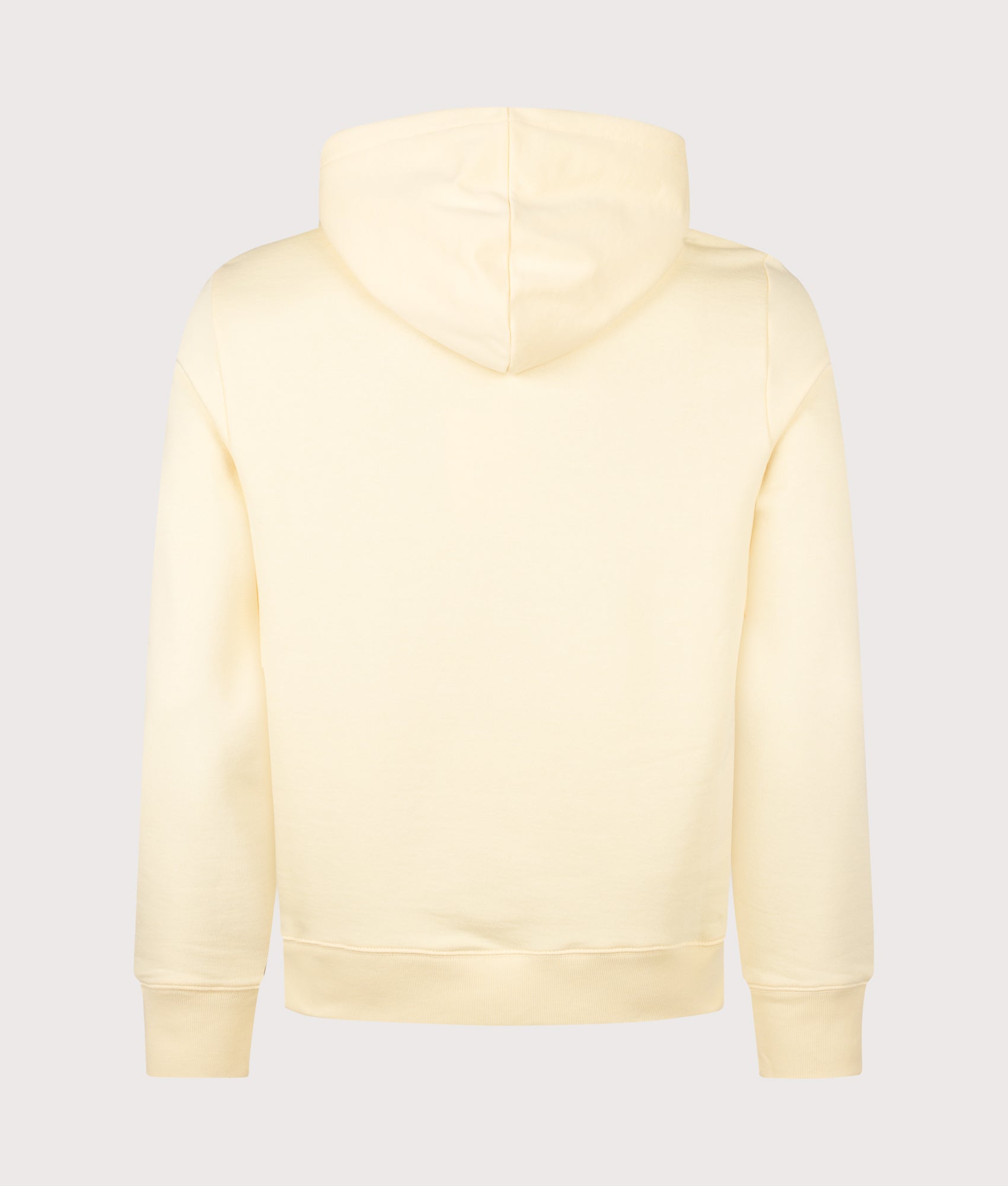 PS Paul Smith Zebra Logo Hoodie in Yellow at EQVVS Menswear. Back shot.