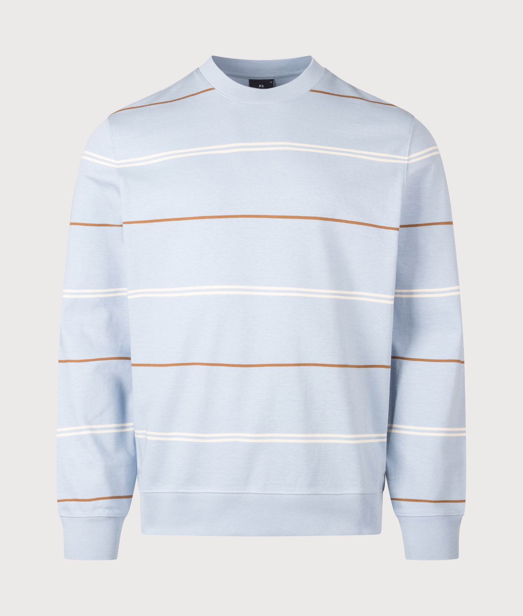 PS Paul Smith Casual Fit Sweatshirt in  Blue at EQVVS Menswear. Front shot.
