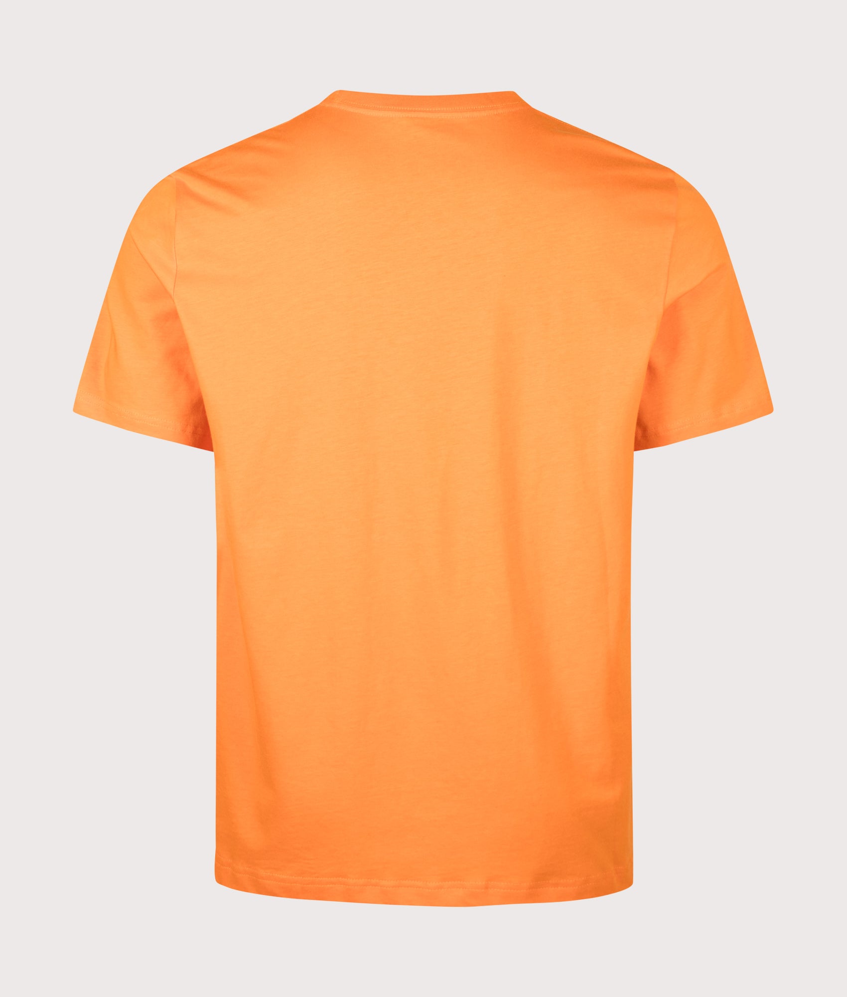 PS Paul Smith Regular Fit Zebra T-Shirt in Orange at EQVVS Menswear. Back shot.