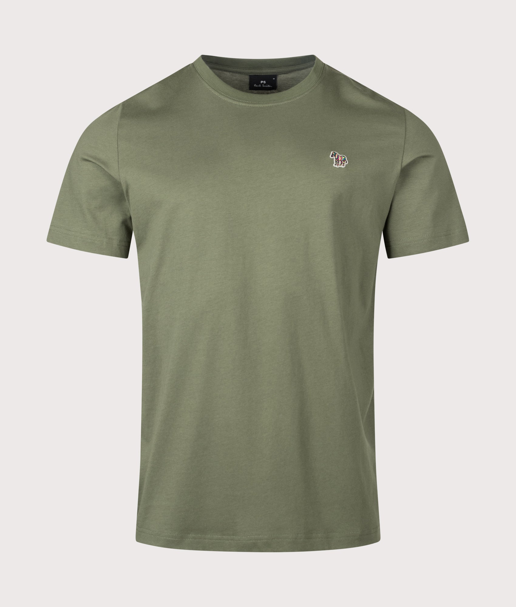 PS Paul Smith Zebra T-Shirt in Green at EQVVS Menswear. Front shot.