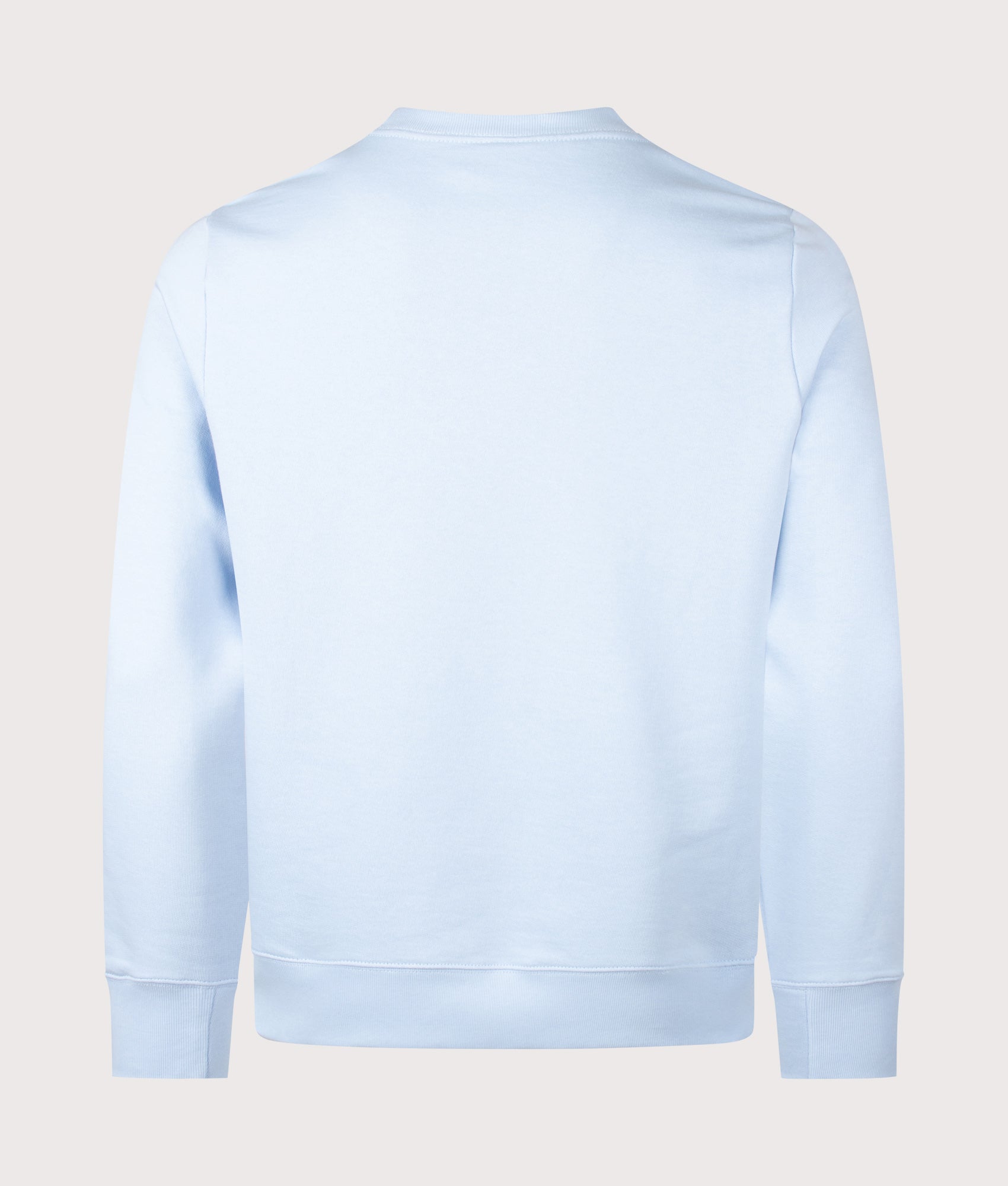 PS Paul Smith Zebra Sweatshirt in Light Blue at EQVVS Menswear. Back shot.