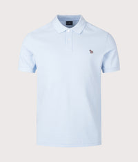 Regular Fit Zebra Logo Polo Shirt: 41E Light Blue 