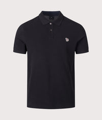 Regular Fit Zebra Logo Polo Shirt: 79 Black 