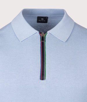 Regular Fit Knitted Quarter Zip Polo Shirt | PS Paul Smith | EQVVS