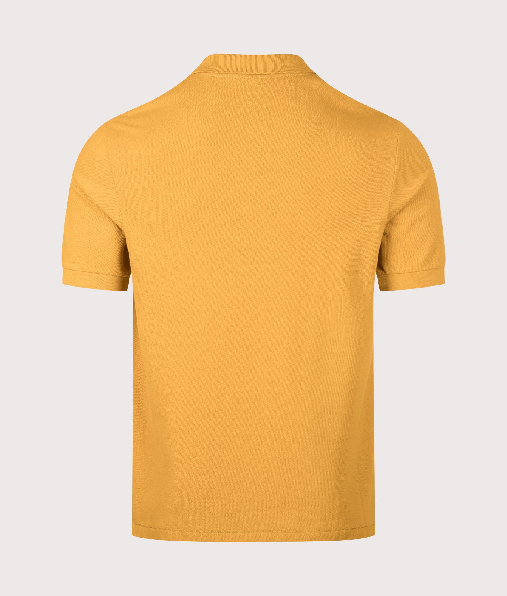 PS Paul Smith Regular Fit Zebra Polo Shirt in Ochre at EQVVS Menswear. Back shot.
