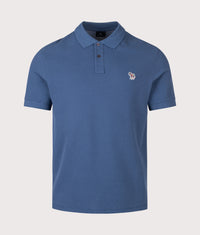 Regular Fit Zebra Polo Shirt: 46G Indigo 
