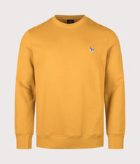 Regular Fit Organic Cotton Zebra Logo Sweatshirt: 14D Ochre 