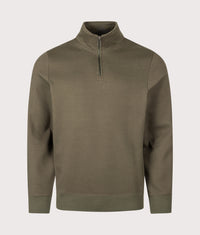 Classic Quarter Zip Sweatshirt: 35 Military Green 
