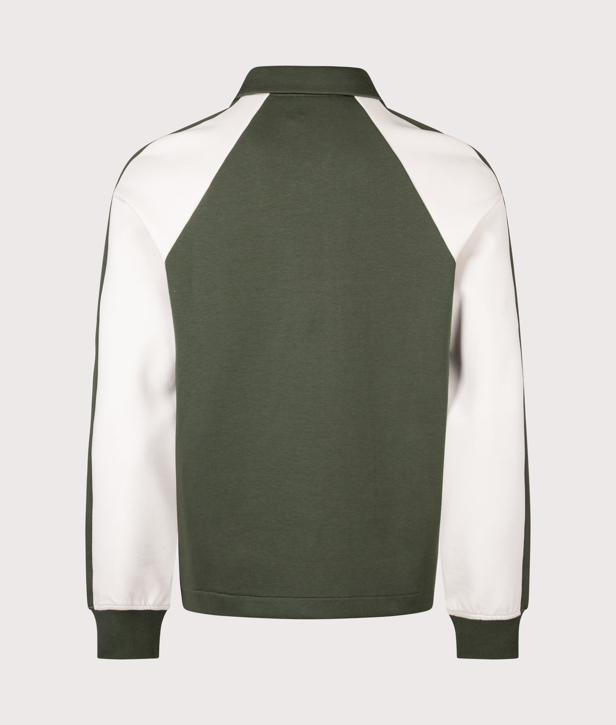 PS Paul Smith Regular Fit Zip Through Jacket in Bottle Green at EQVVS Menswear. Back shot.