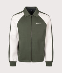 Regular Fit Zip Through Jacket: 38 Bottle Green 