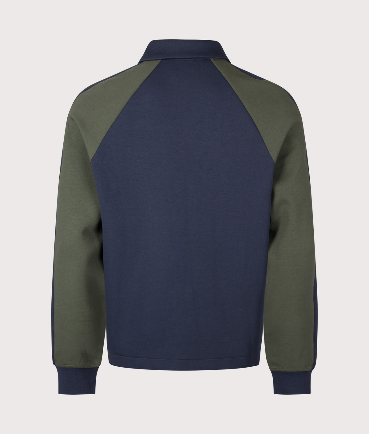 PS Paul Smith Regular Fit Zip Through Jacket in Very Dark Navy at EQVVS Menswear. Back shot.