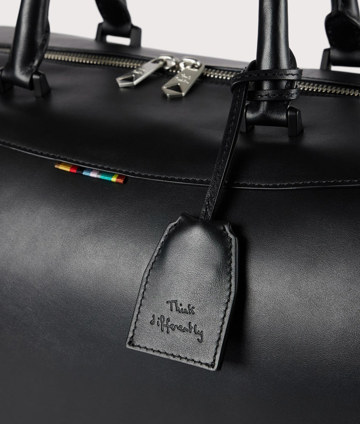 PS Paul Smith release the Holdall Duffle Bag in Black at EQVVS Menswear. Detail shot.